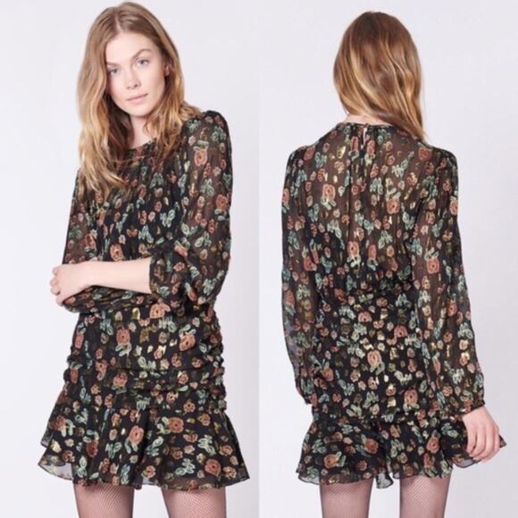 NWT Veronica Beard Robin Silk Mini Dress‎ Size 4